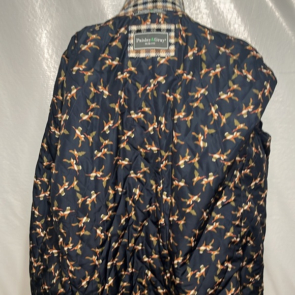 Men’s Paisley and Gray coat - Picture 3 of 4